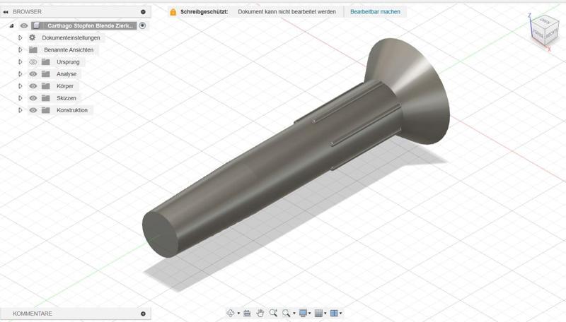 Stopfen Zierleiste Carthago