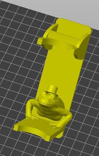 Pipette holder with frog with hat