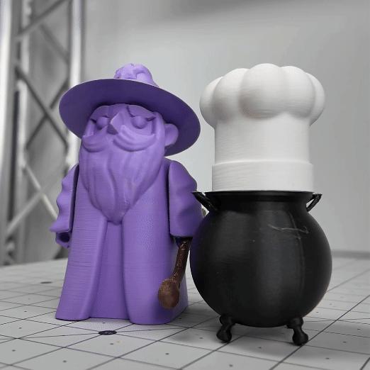 Articulated Wizard, Magi, Mage- Print-in-Place, Easy Print!