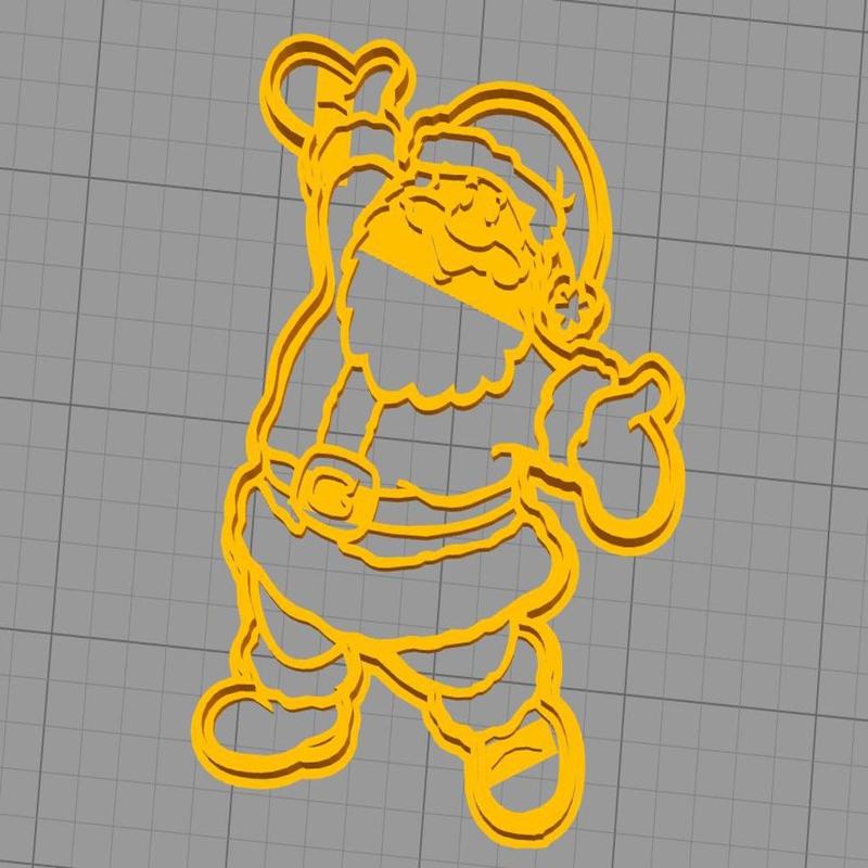 SANTA CLAUS FULL BODY COOKIE CUTTER