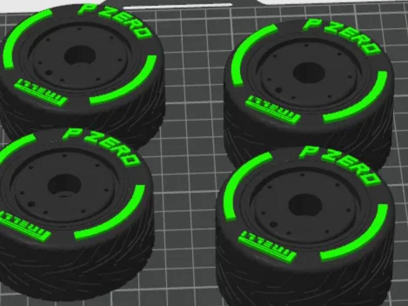 openrc f1 pirelli intermediate tire