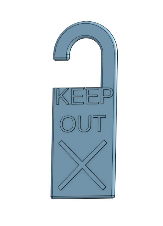 Keep out sign