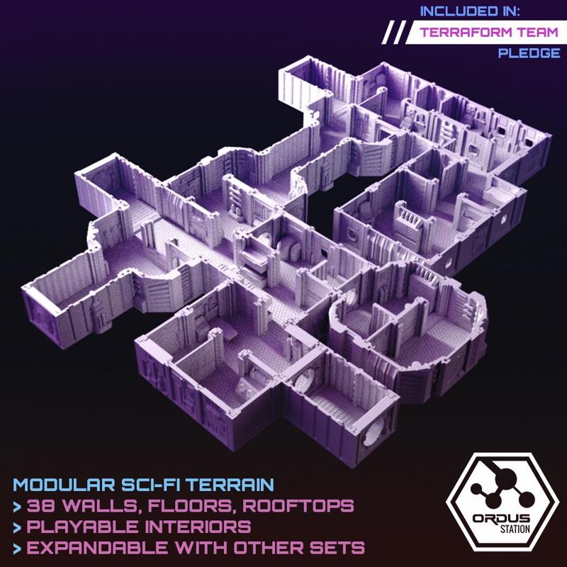 Ordus Station - Modular Scifi Interiors (Core Set)