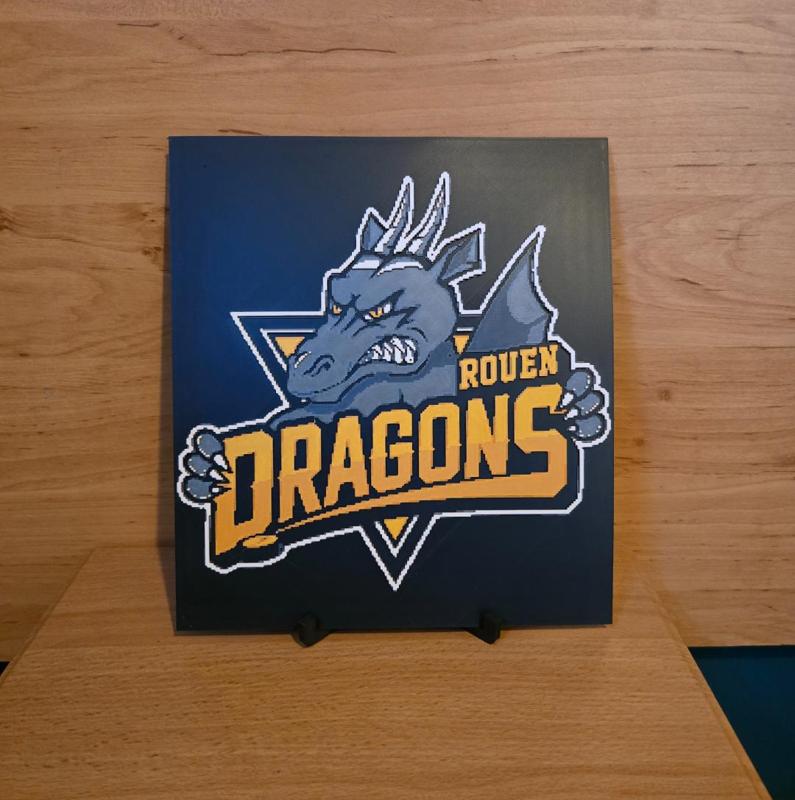 Dragon Rouen Hockey Hueforge