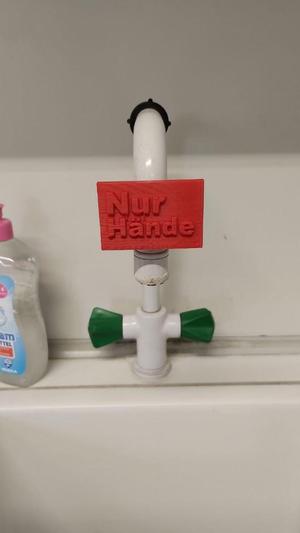 Händewasch-Schild für Chemie-Praktika