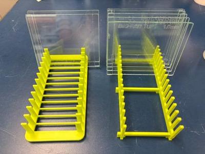 Electrophoresis (PAGE) glass plates stand, 2 types