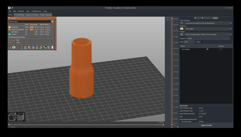 (Another) 32mm to 35 mm vac adapter
