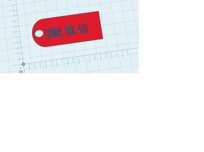 honda trx 420 keychin