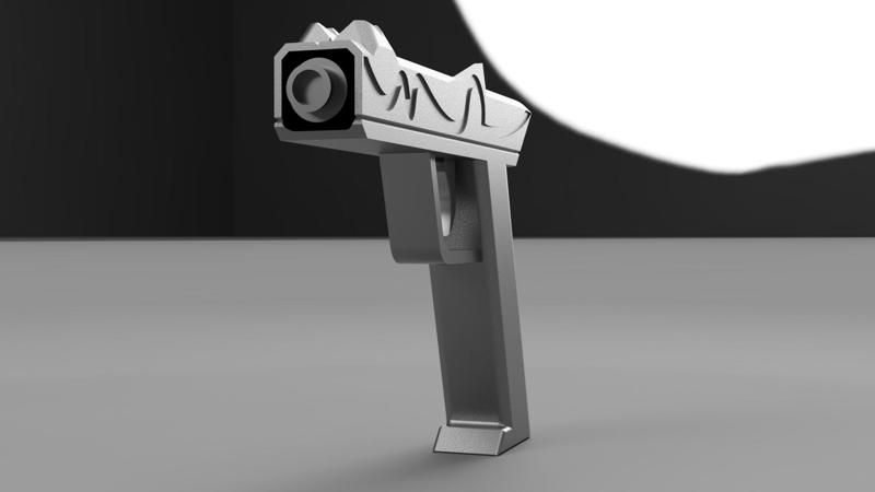 Mini Space Gun | Prop Gun | Sci-Fi | Lensor Radii