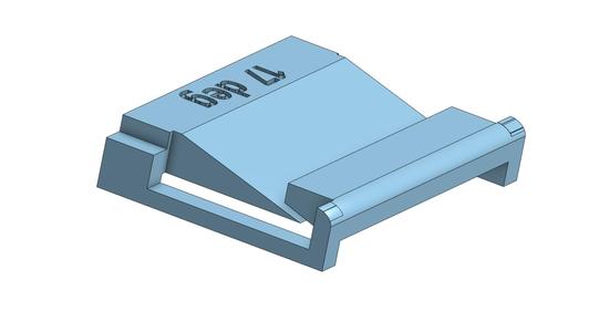 2x6" sharpening stone guide 17 degrees