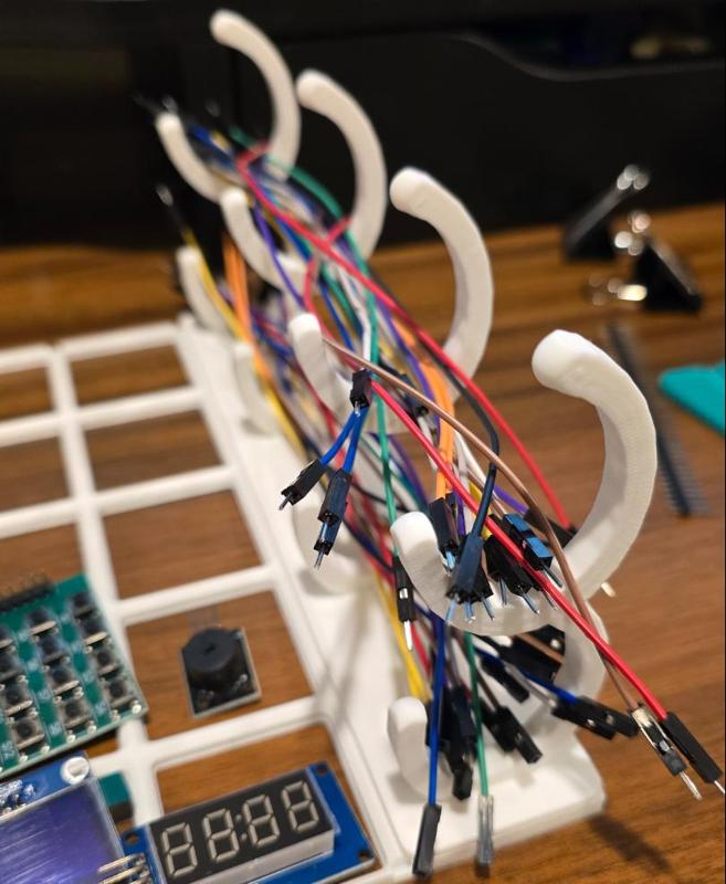 Gridfinity Wire Stand (1x5) for Dupont Wires