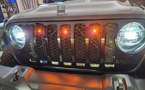 2024 Jeep JL Willys Pre-runner Light Holder Adapters for Grill