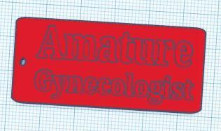 Amature Gynecologist keychain