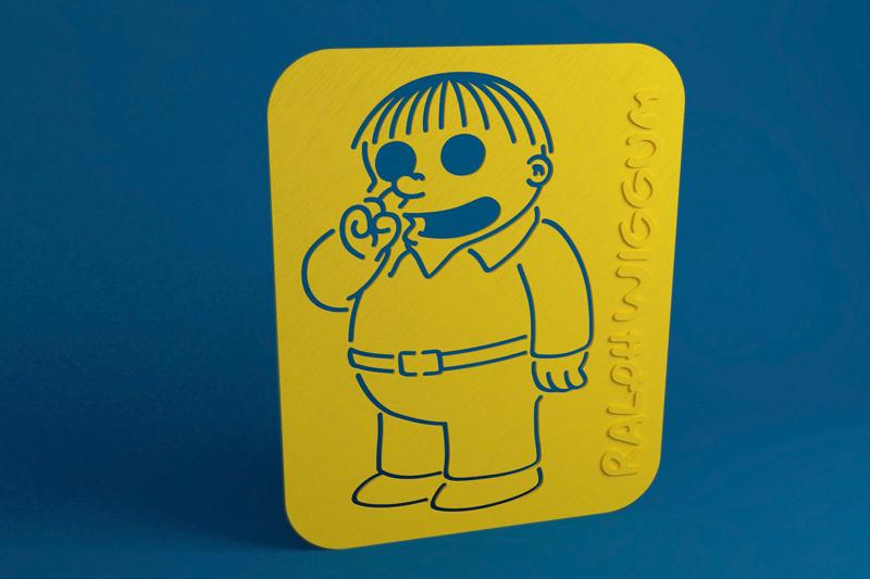 Ralph Wiggum Drawing template