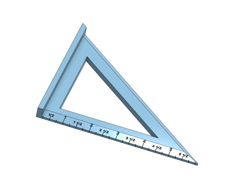 Speed square 45° and 90°  (Imperial)