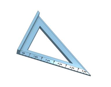 Speed square 45° and 90°  (Imperial)