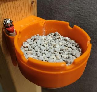 Ashtray Wall Holder - Sand Filter