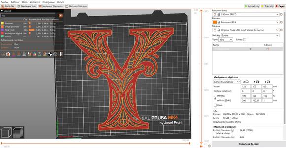 Stencil: letter Y (version 2)