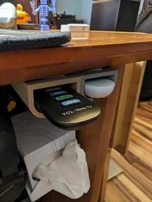 Roku Remote under desk holder