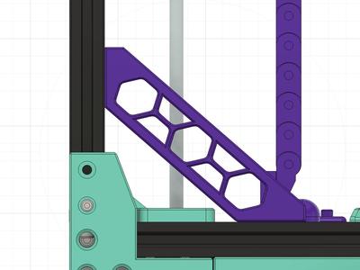 Front Brace for Trinity Ender Conversion