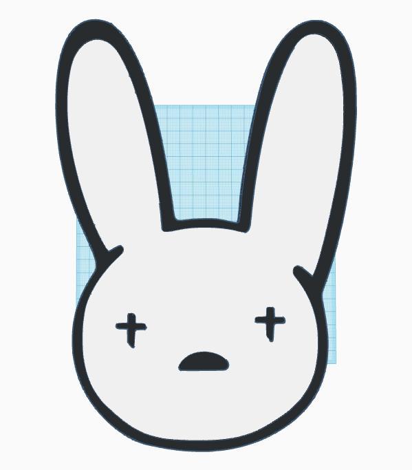 Bad Bunny Logo for Wall - Large and Small sizes