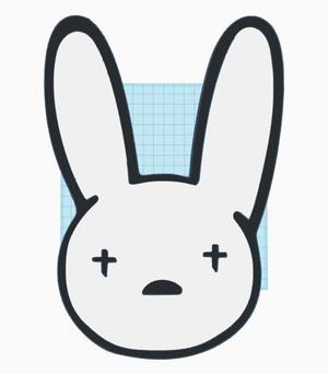 Bad Bunny Logo for Wall - Large and Small sizes