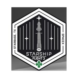 Starship Flight 3 Mission Patch - MMU/AMS