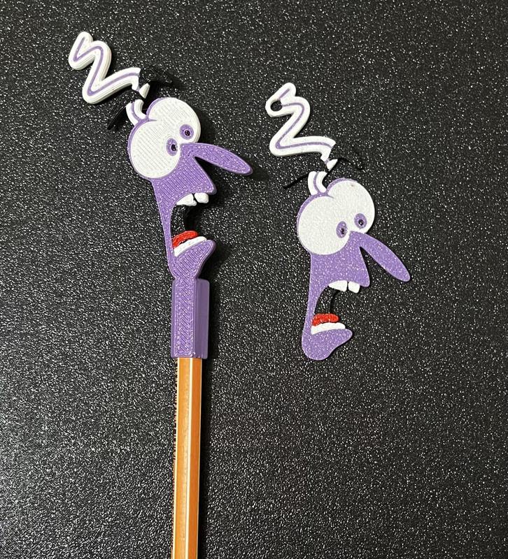 Fear - Inside Out - Pencil Cap and Keychain