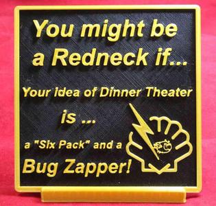 Redneck Plaque
