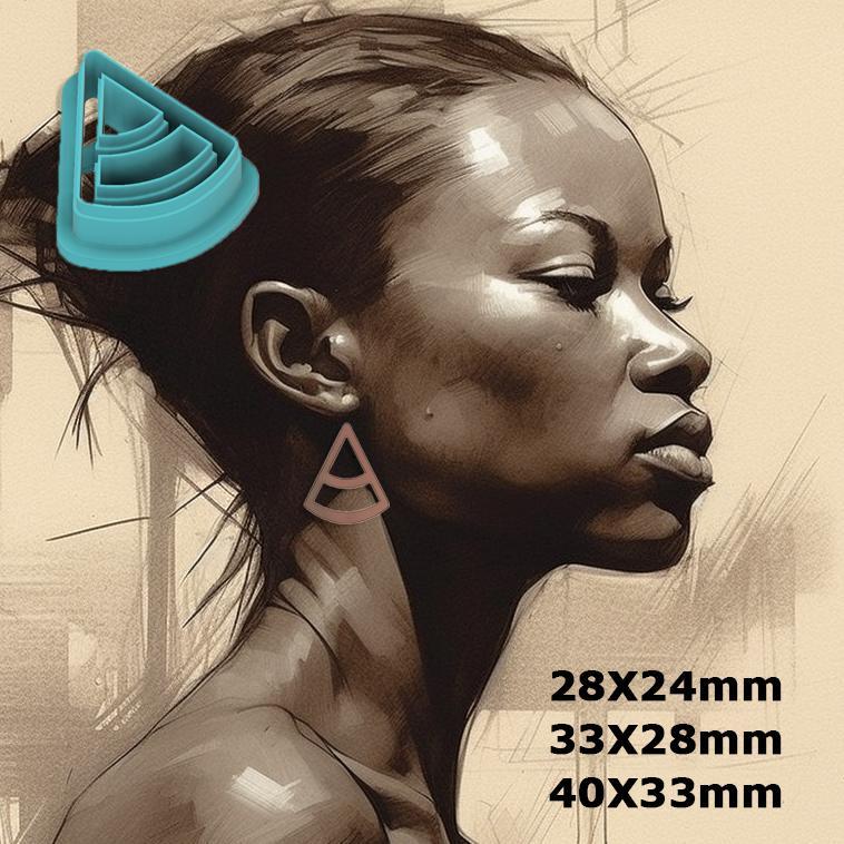 cutter for polymer clay in 3 dimensions, triangle