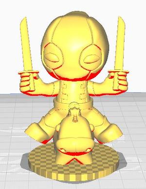 DeadPool montado en un Unicornio