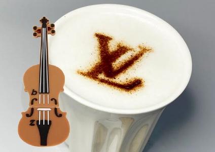 Louis Vuitton - coffee stencil
