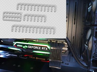 PSU cable holder / držák kabelů zdroje