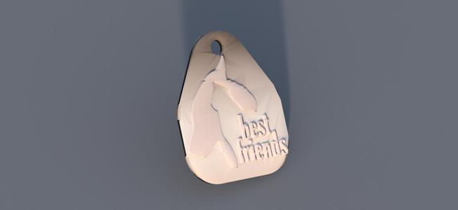 Keychain 'best friends'