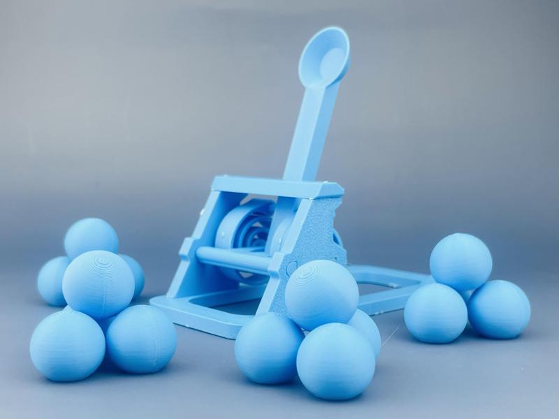 Catapult Card Ball Projectile