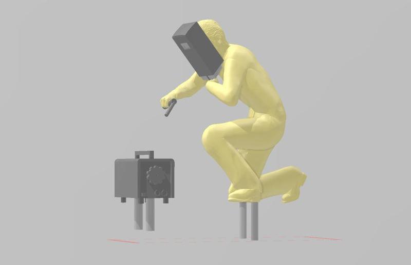 Figur "Der Schweißer"