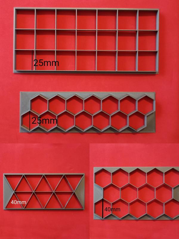 Geometric shapes for decorating (triangle, square, hexagon)