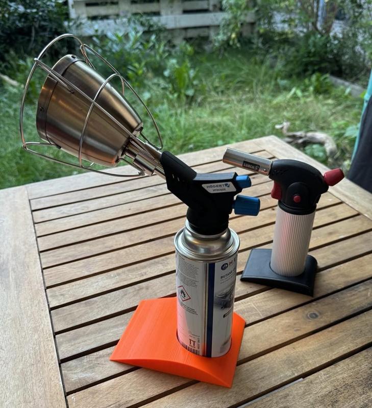 Base/Stand for standard Butane Gas Cartrige (227g, 68mm)