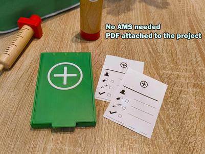 prescription box, playing doctor