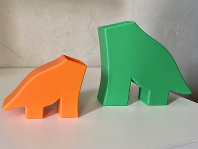 Dinosaur toothbrush holder