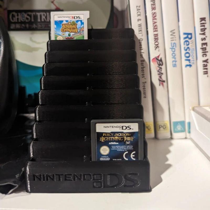 Tiered Nintendo DS Cartridge Stand with Logo