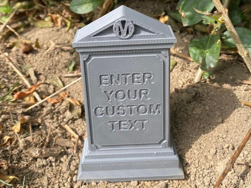 Custom mini gravestone