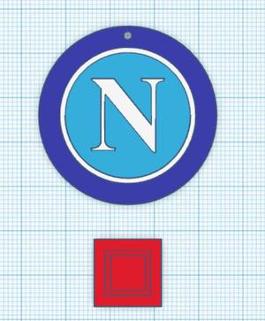 Napoli FC keychain