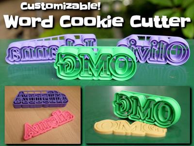 Word Cookie Cutter
