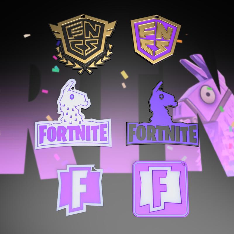 FORTNITE KEYCHAINS - SET OF 6