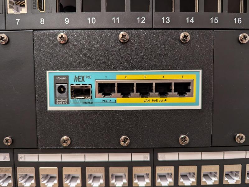Mikrotik hEX PoE (RB960PGS) Rack Mount Module