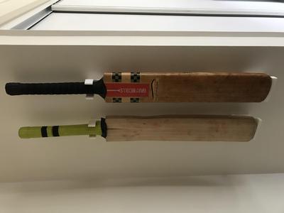 Cricket Bat display
