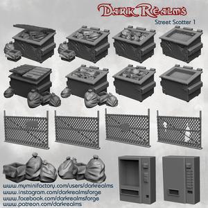 Dark Realms Modern Scenery - Street Scatter