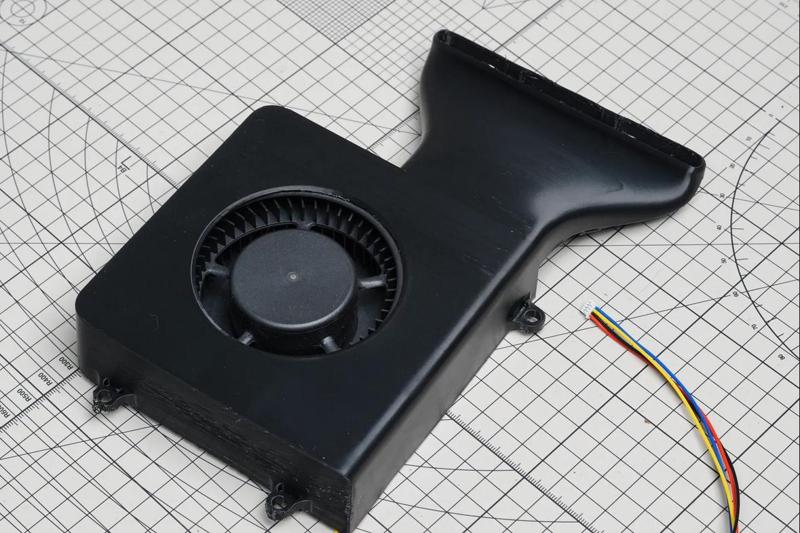 P1P Auxiliary Part Cooling Fan Case - Remix
