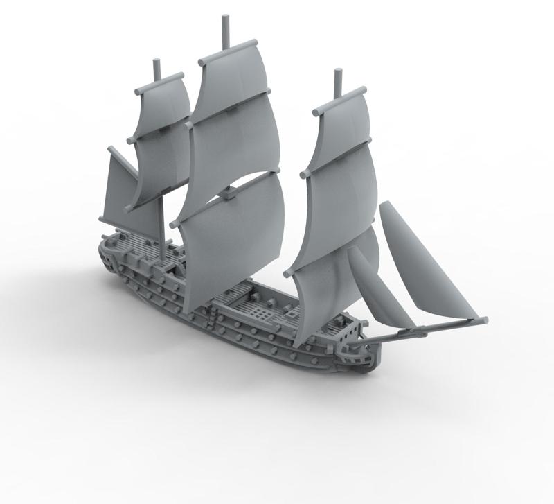 74 guns ship of the line.